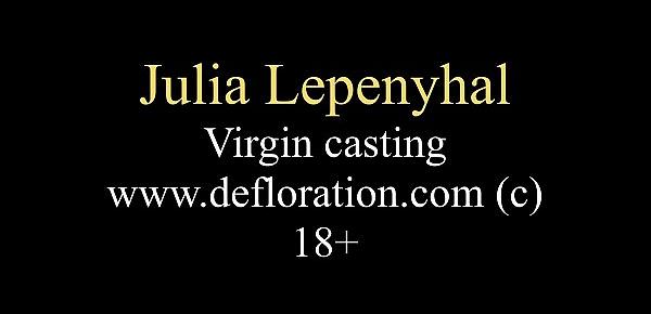  Virgin brunette Julia Lepenyhal virgin casting